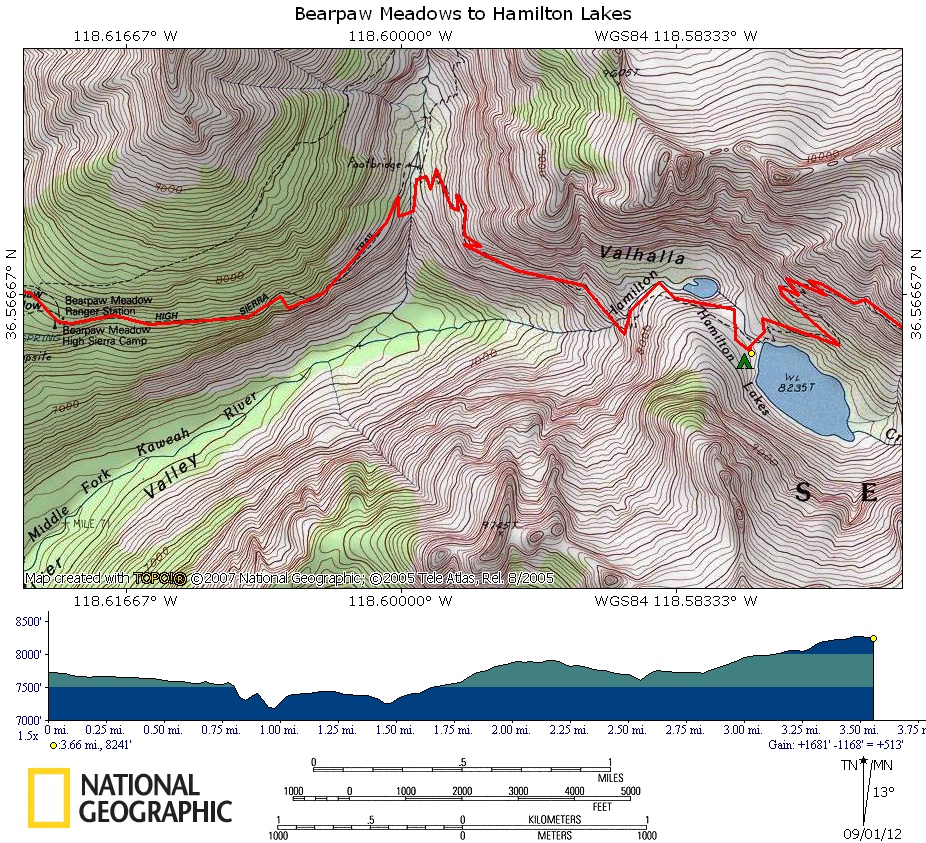 Bearpaw Meadows to Hamilton Lakes